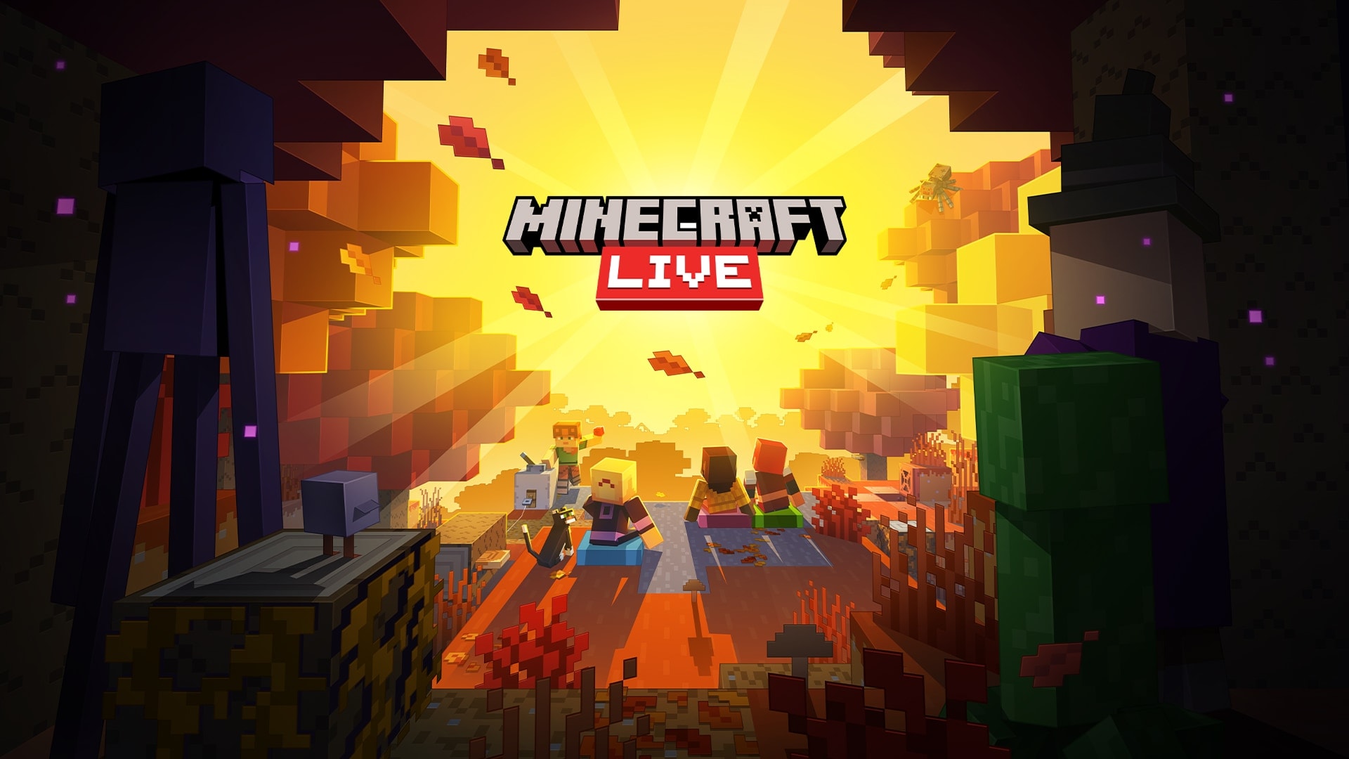 Minecraft Live September 2026 Key Art and Announcement Banner